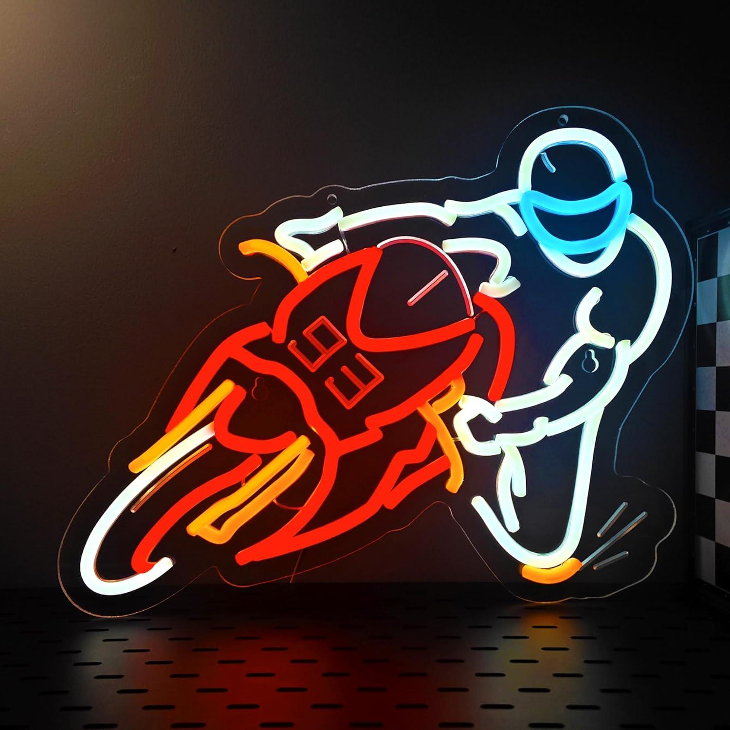 Auto Repair Shop Signs - Neonowy szyld motocyklowy do zawężania się