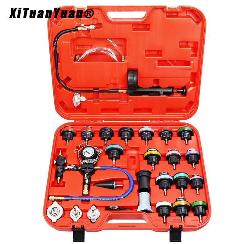 28 szt. Uniwersalny zestaw tes – Radiator Pressure Tester recenzja i cena