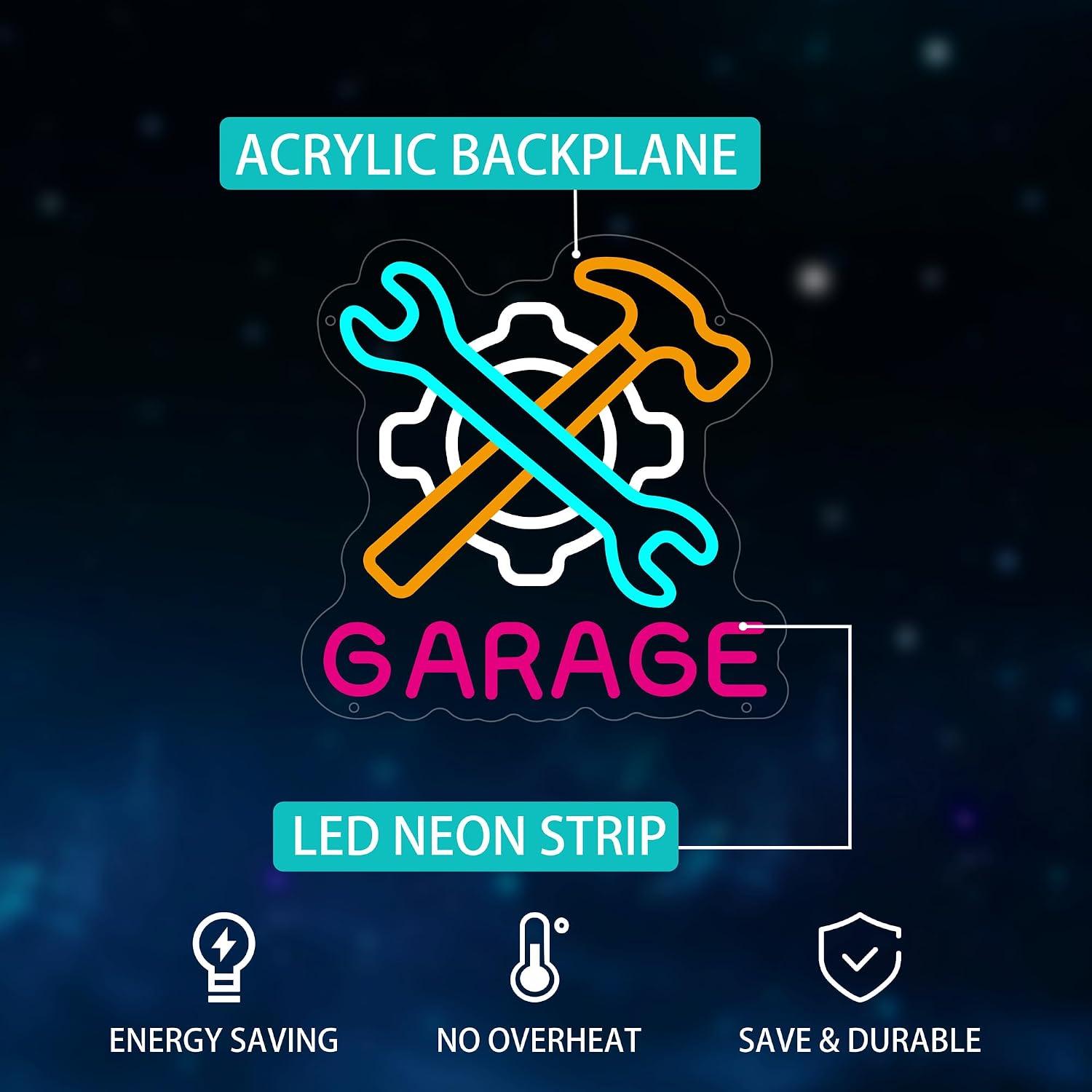 Neonowy znak LED do garażu, oś – Auto Repair Shop Signs recenzja i cena