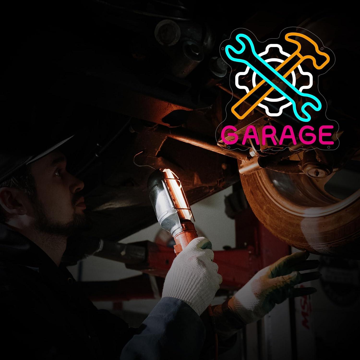 Neonowy znak LED do garażu, oś – Auto Repair Shop Signs recenzja i cena