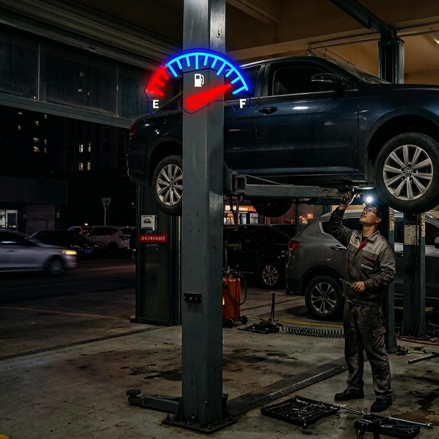 Wskaźnik poziomu paliwa w samo – Auto Repair Shop Signs recenzja i cena