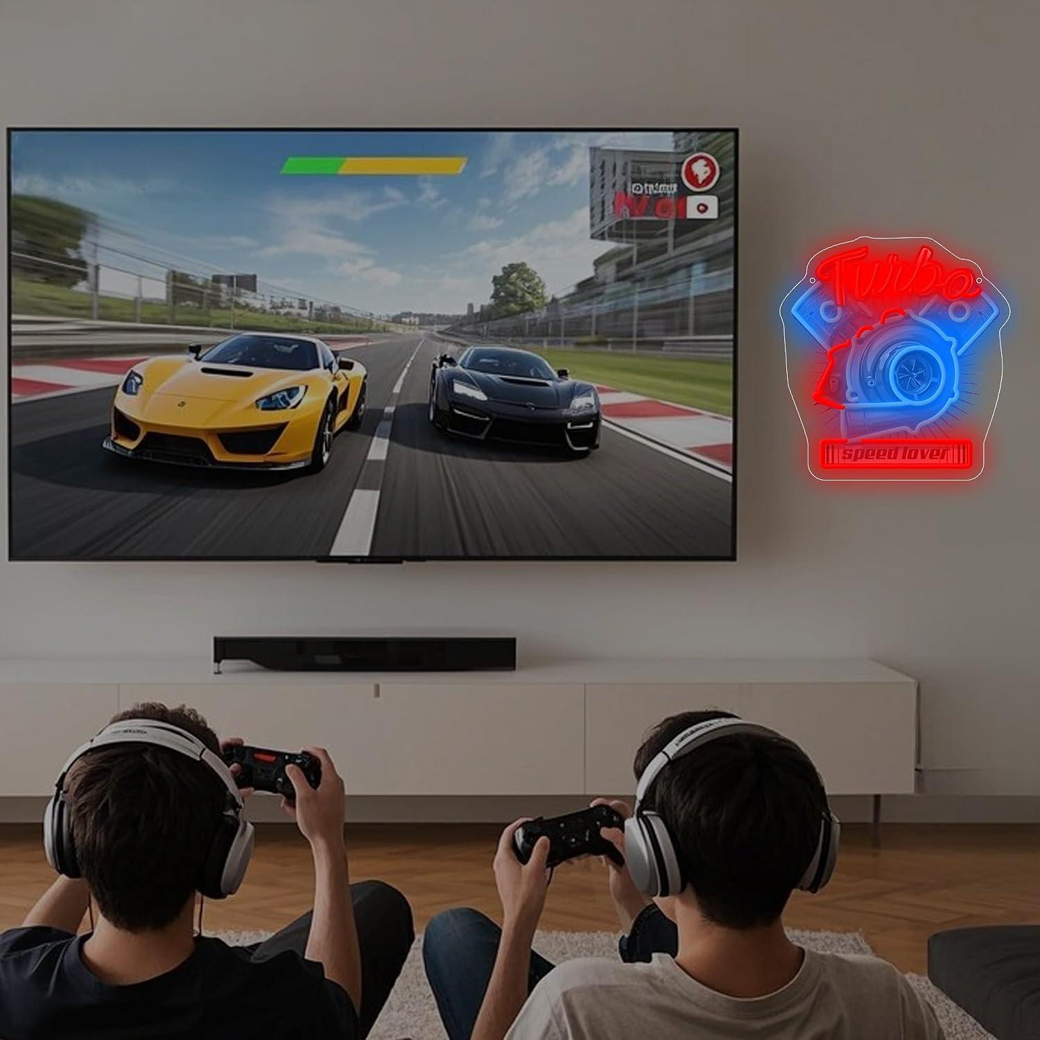 Neonowy znak Turbo Engine, ści – Auto Repair Shop Signs recenzja i cena