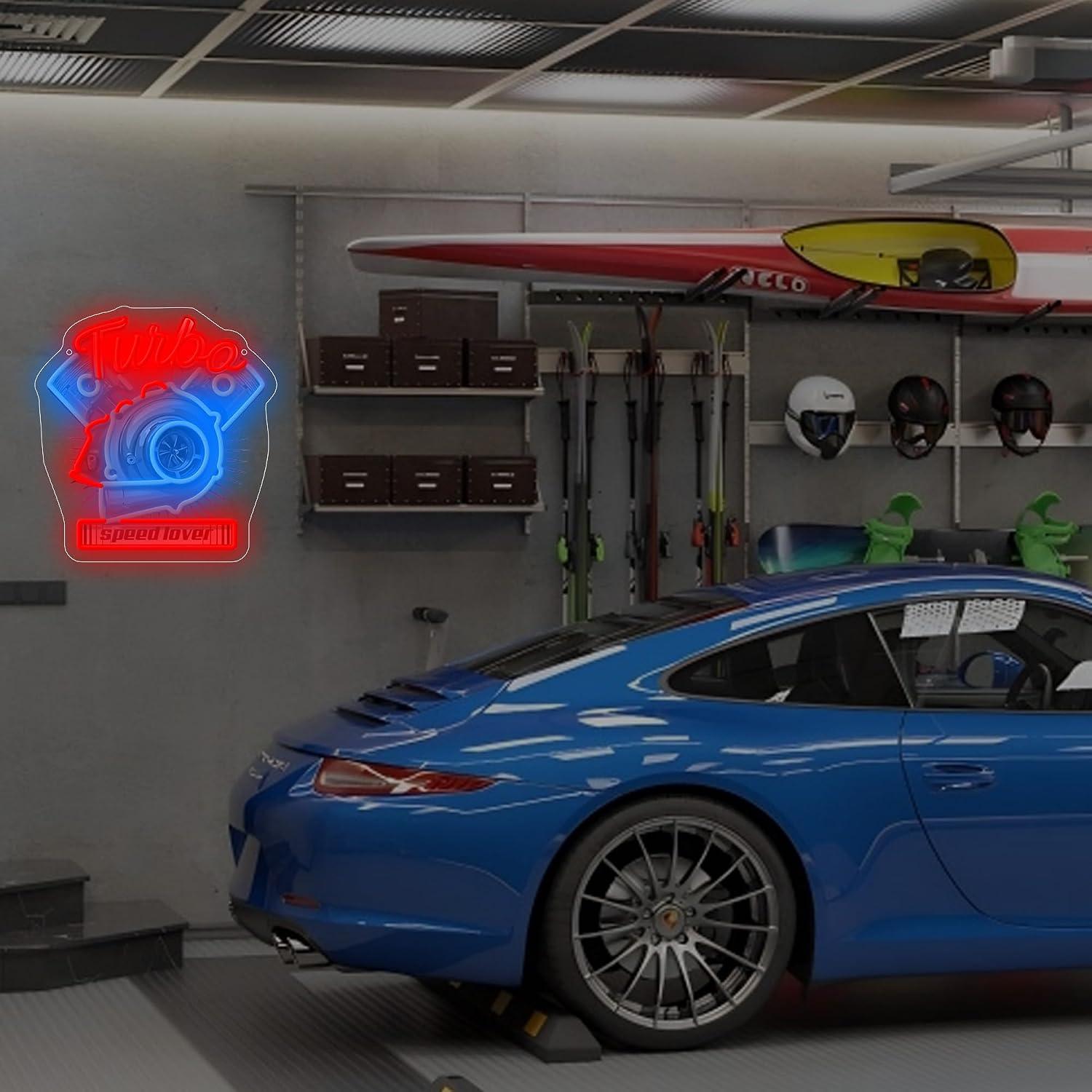 Neonowy znak Turbo Engine, ści – Auto Repair Shop Signs recenzja i cena